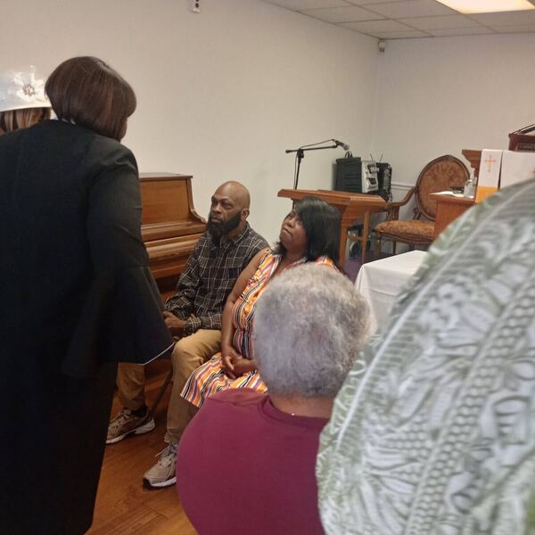 Congregation gathered for Sunday worship