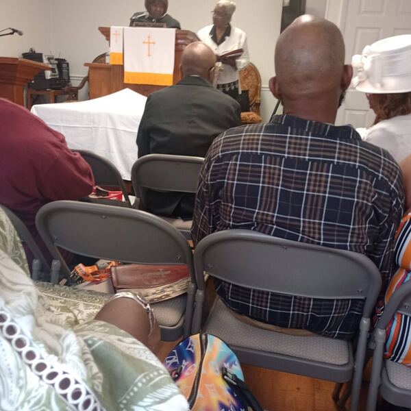 Pastor preaching from the pulpit